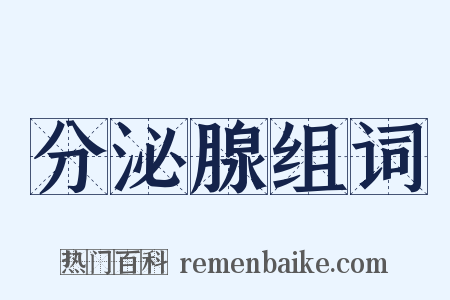 分泌腺组词是什么意思的图片